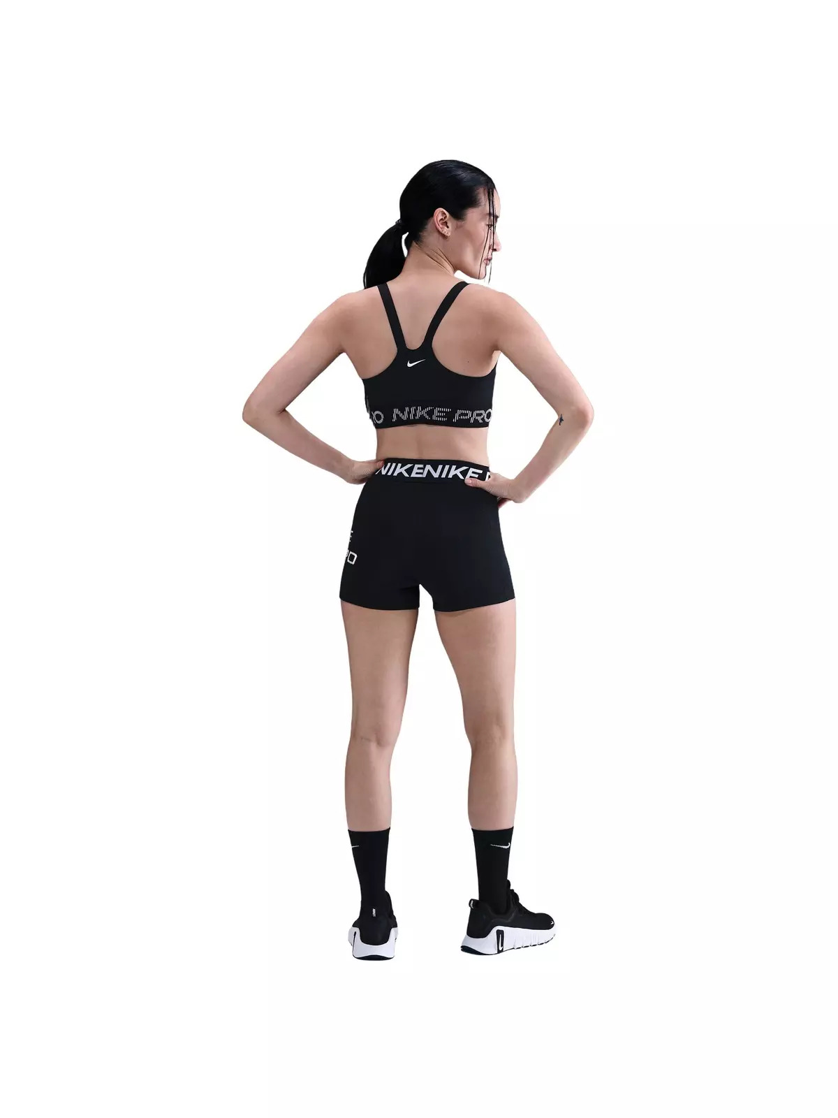 Women's Pro Light-Support Non-Padded Sports Bra -Black - 5