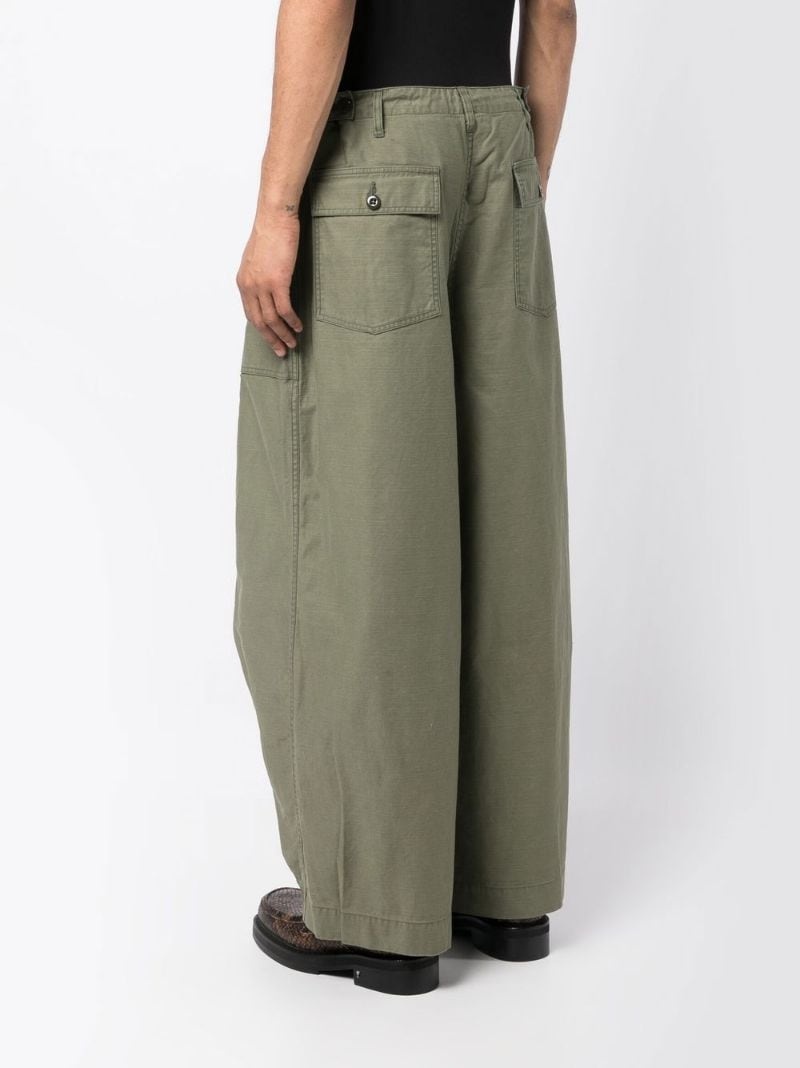 oversized drawstring trousers - 4