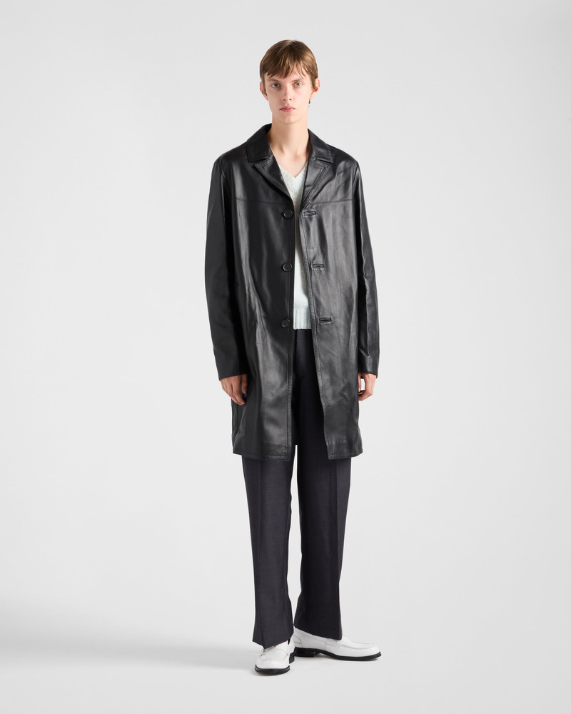 Prada Nappa leather coat outlook