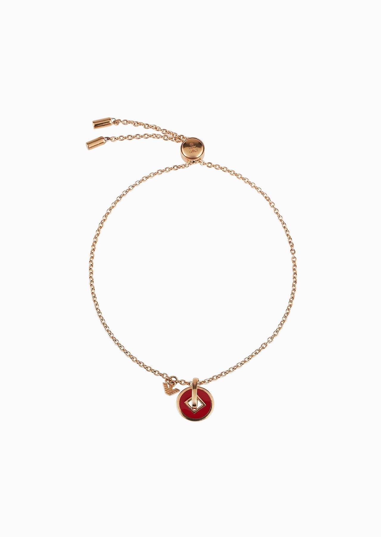 Rose Gold-Tone Sterling Silver Chain Bracelet - 1