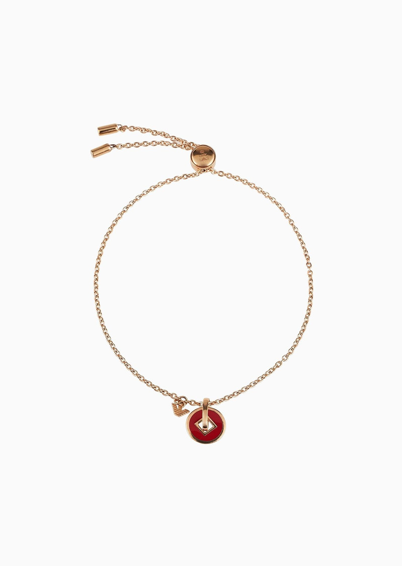 Rose Gold-Tone Sterling Silver Chain Bracelet 1