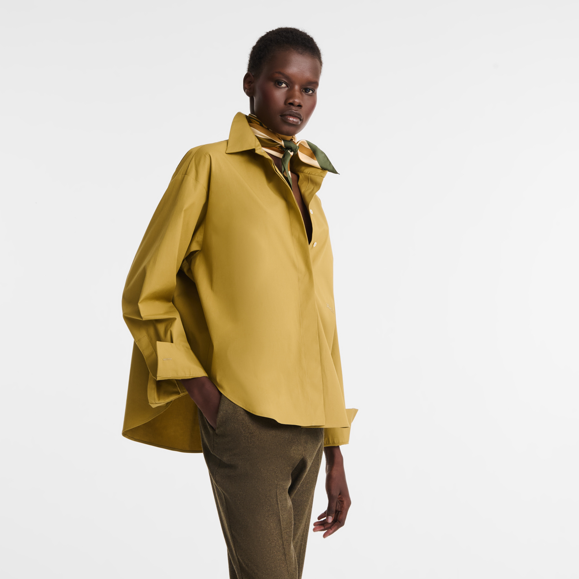 Shirt Olive - Popelin - 4
