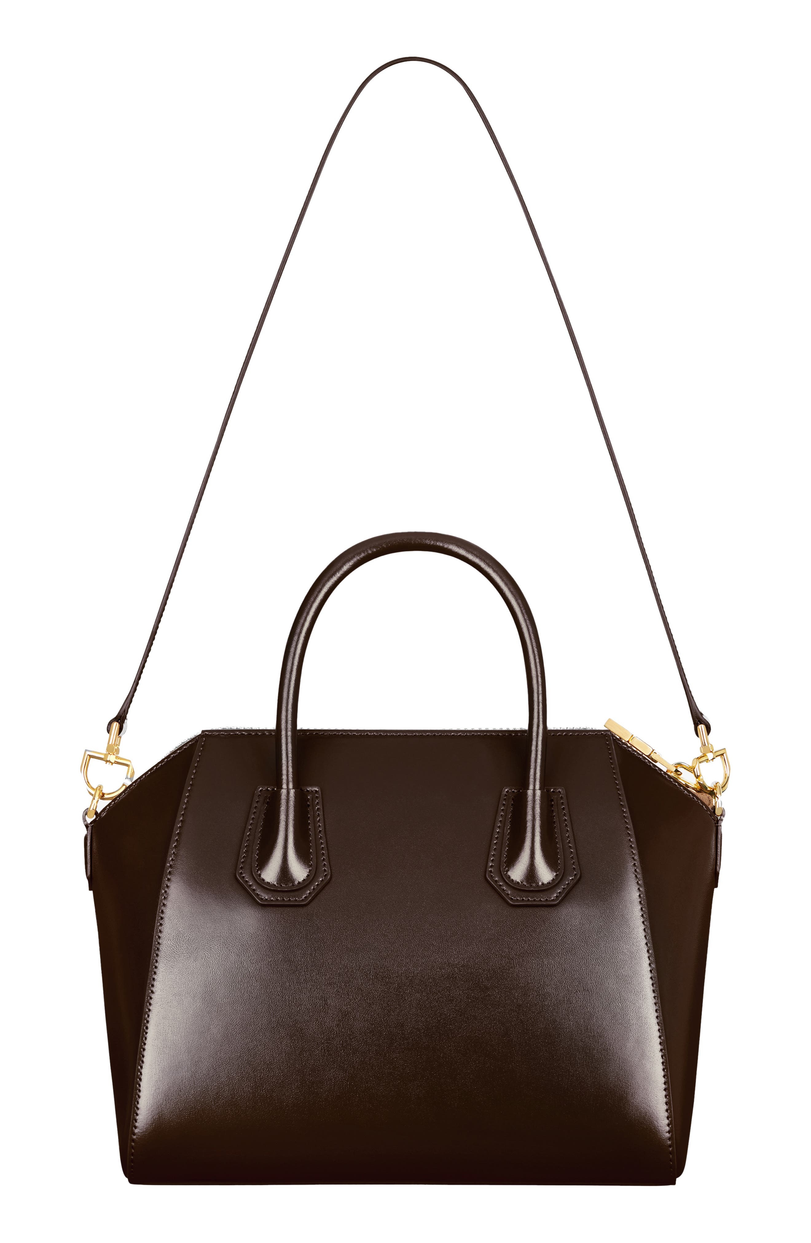 Givenchy Small Antigona Leather Satchel in Ebony Brown at Nordstrom - 4