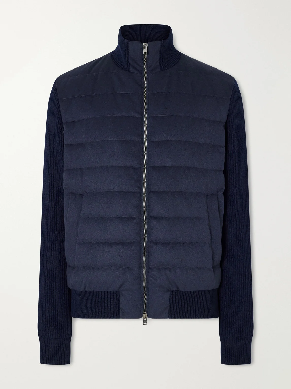 Quilted Twill Down Jacket - 1