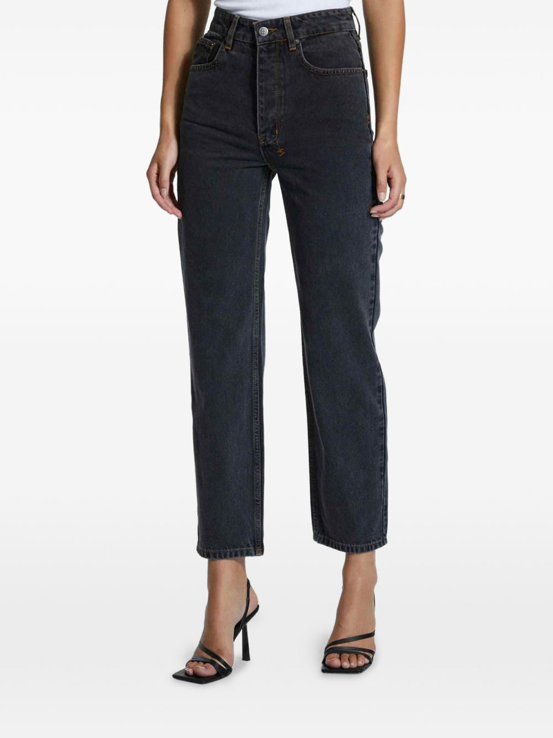 Brooklyn logo-patch jeans 1