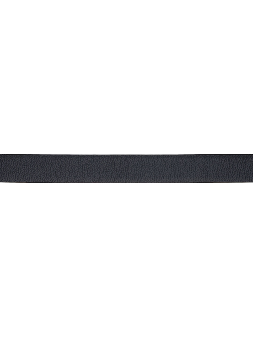 Navy & Black Grain Leather T Icon Reversible Belt - 2