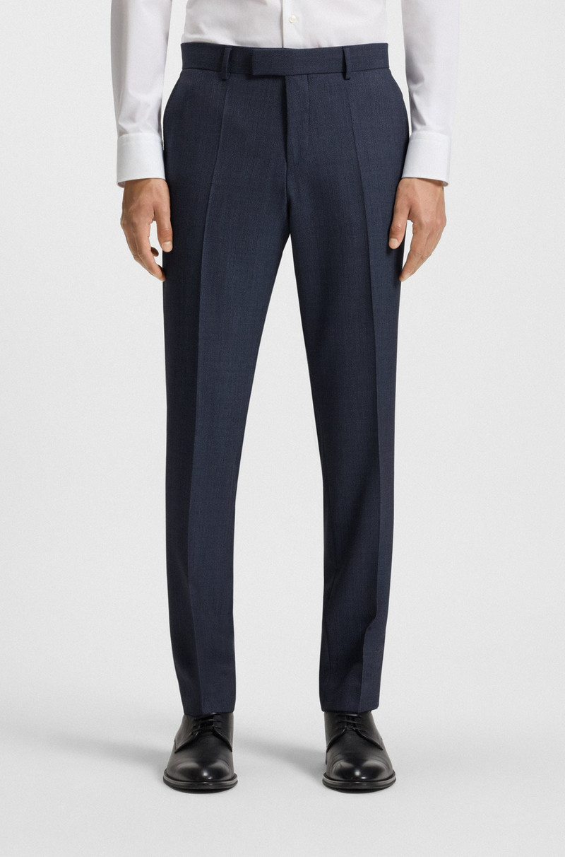 TWO-PIECE SLIM-FIT SUIT IN PATTERNED STRETCH WOOL 6