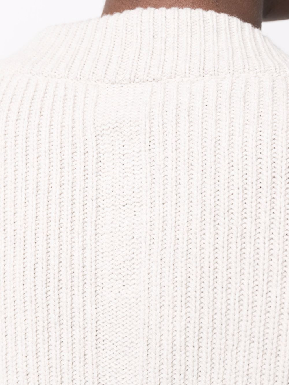 cashmere-blend ribbed knit jumper - 5