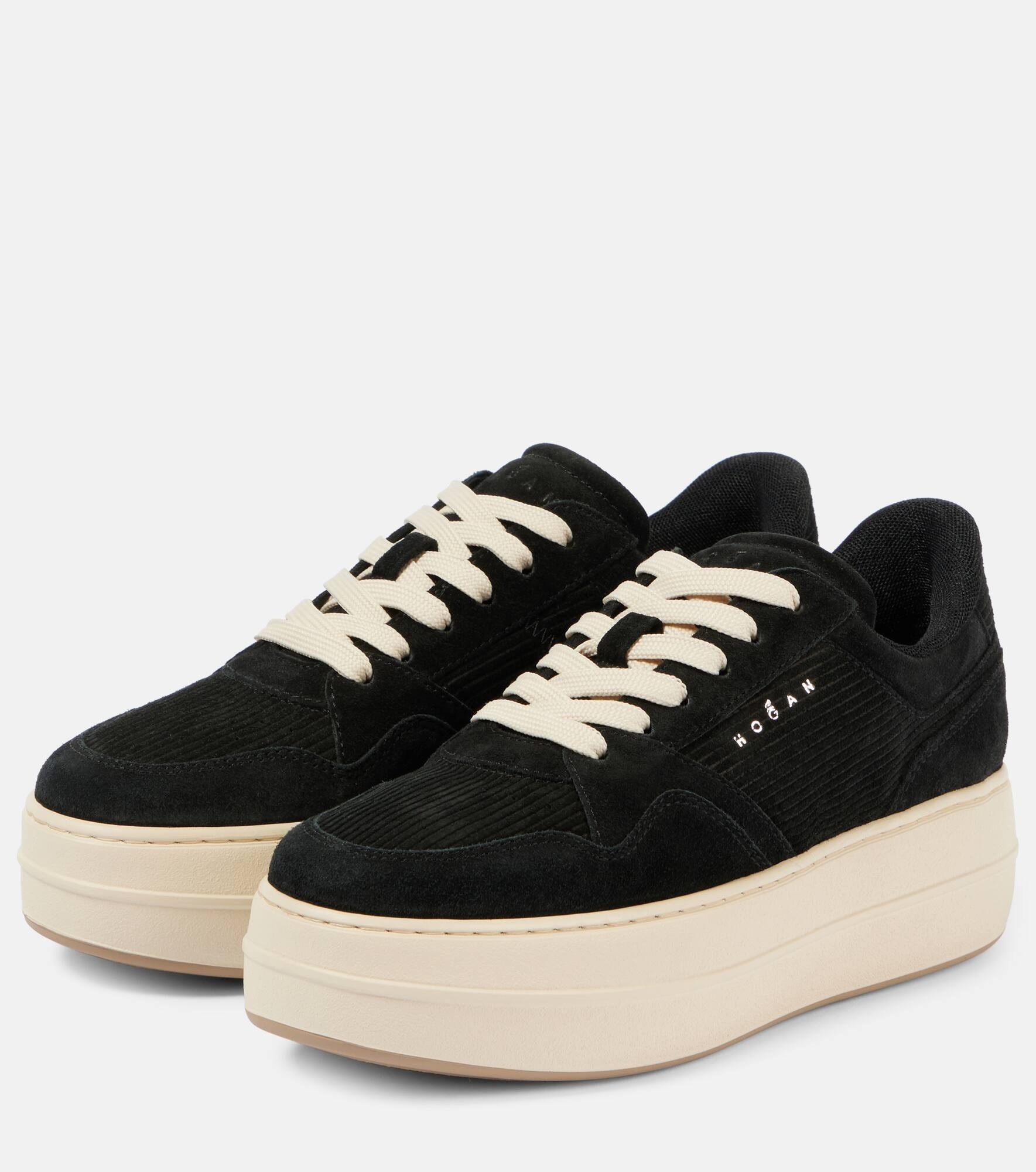Skyscraper suede platform sneakers - 5