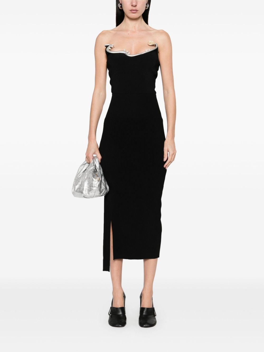 ribbed midi skirt - 2