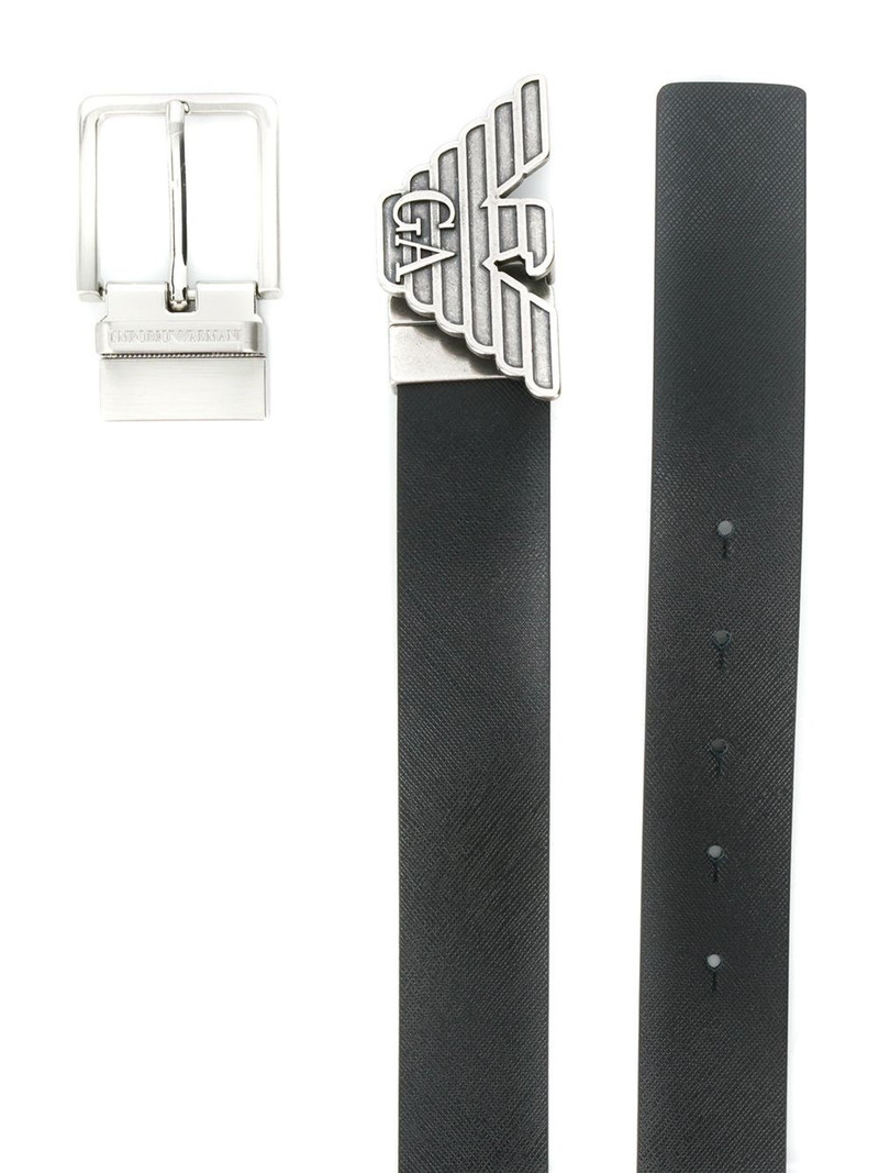 EMPORIO ARMANI Leather belt - set outlook
