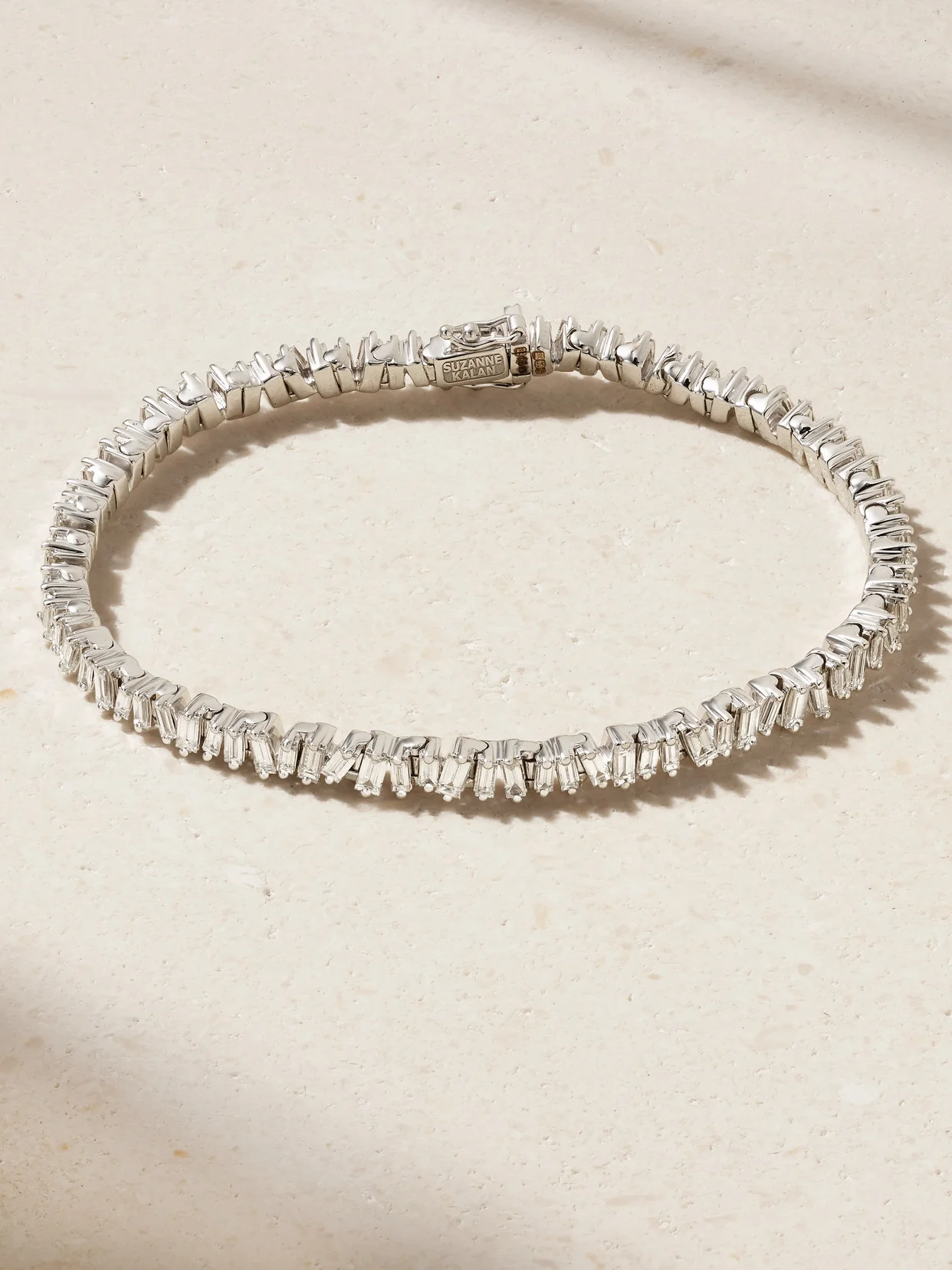 18-karat White Gold Diamond Tennis Bracelet - 1