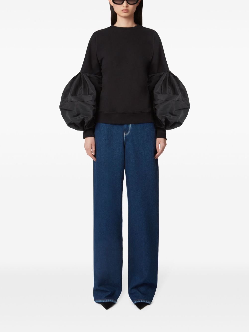 puff-sleeve sweatshirt - 2