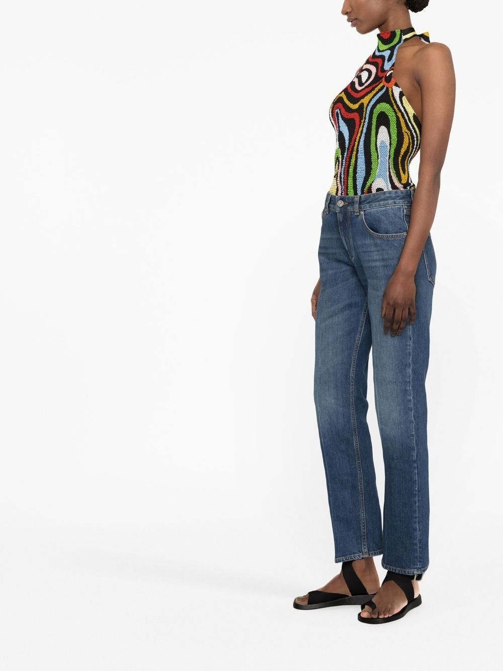 straight-leg denim jeans - 3
