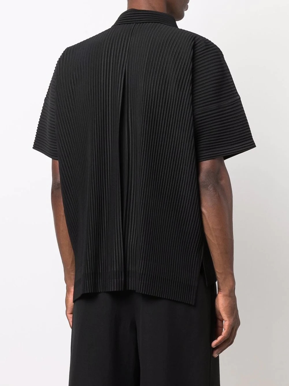 short-sleeved pleated shirt - 4