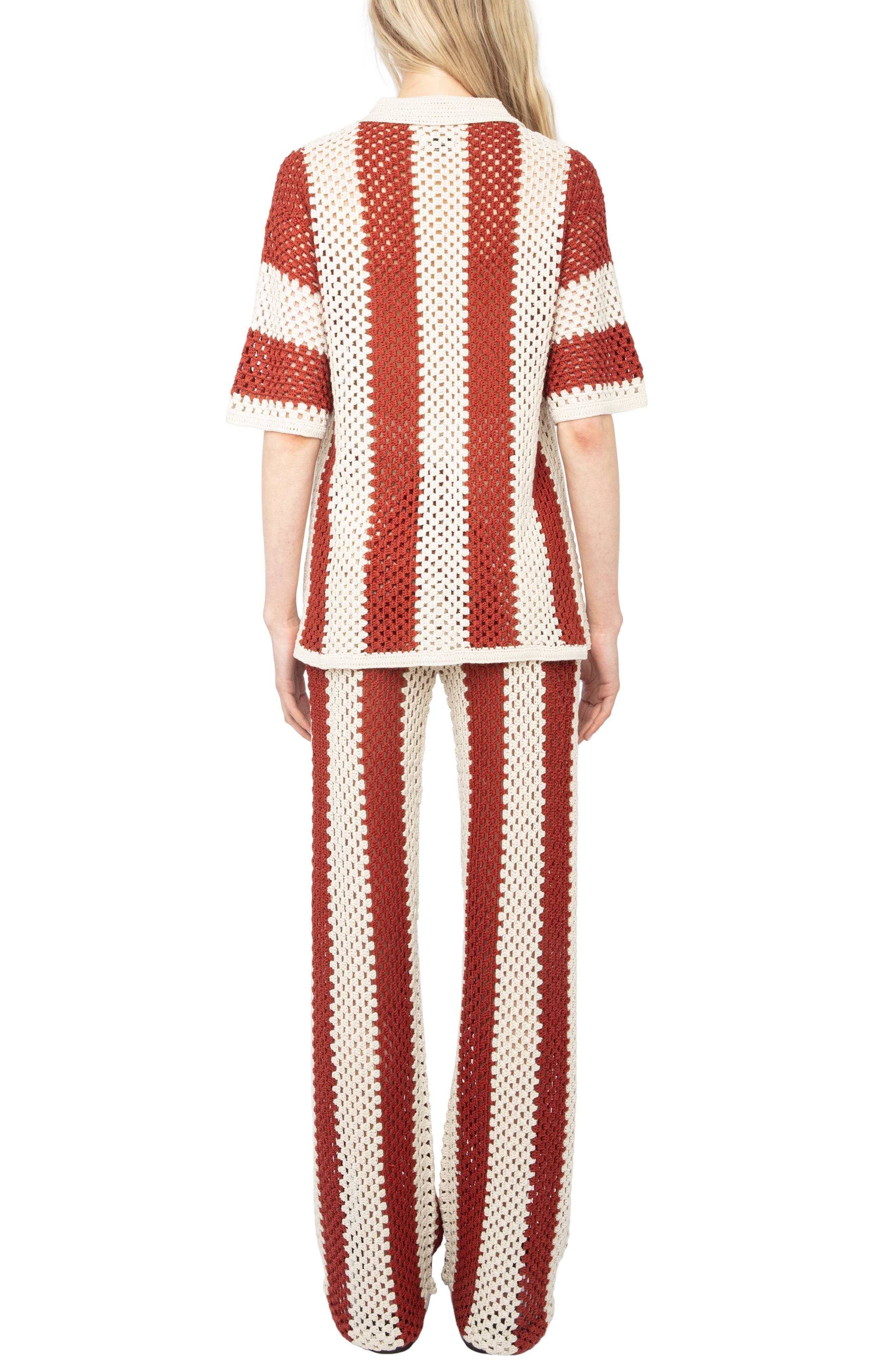 Zadig & Voltaire Ciara Crochet Cardigan in Judo at Nordstrom - 4