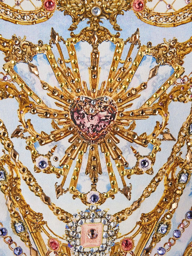 CAMILLA Throne Games silk tunic outlook