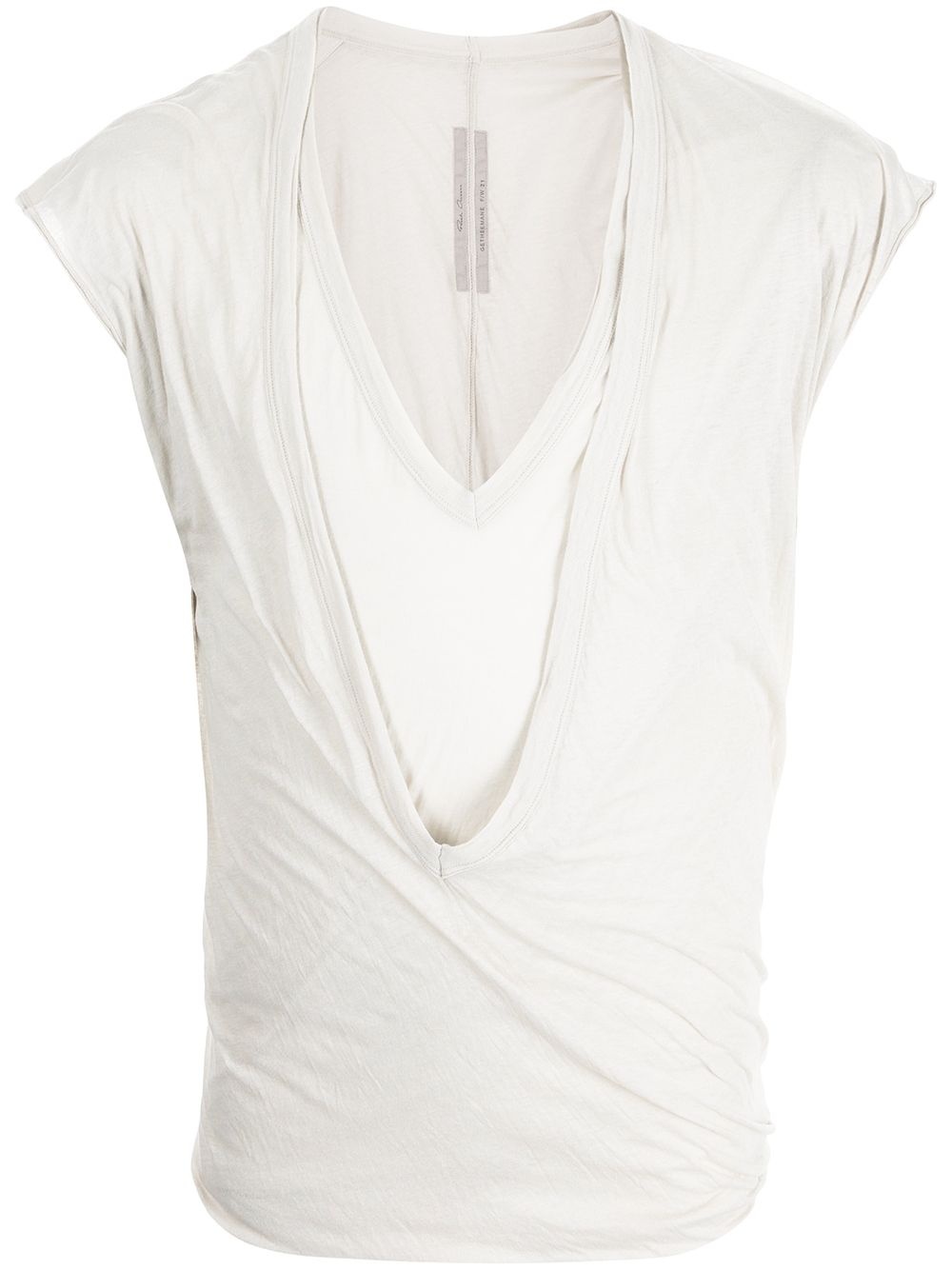 V-neck layered T-shirt - 1