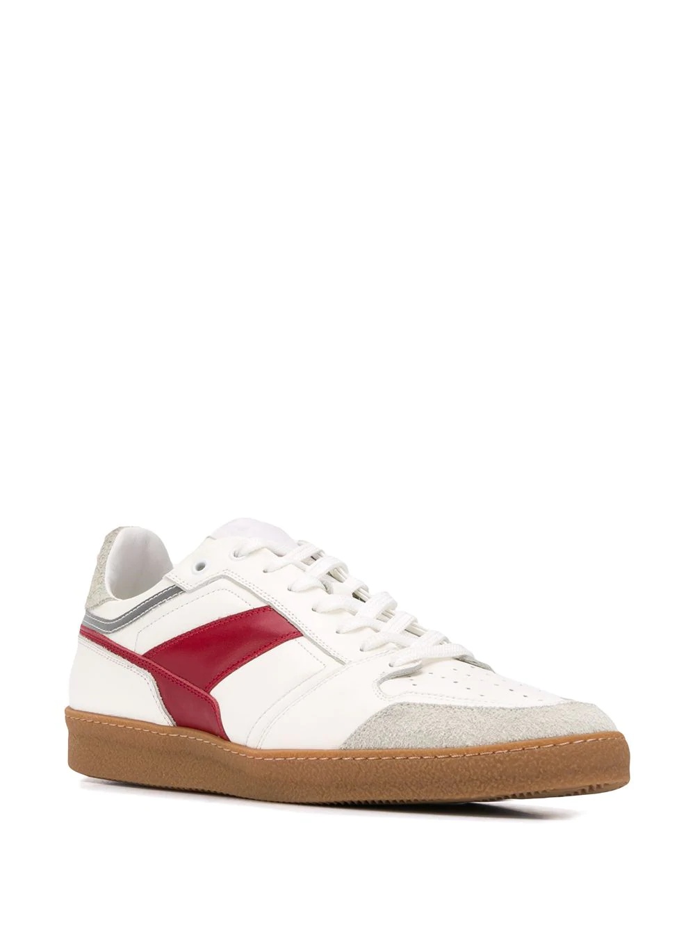 logo patch low-top sneakers - 2