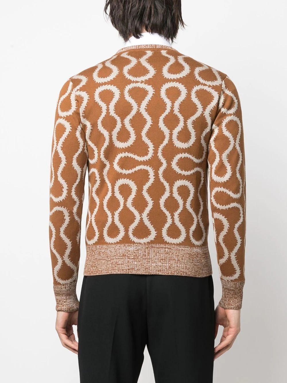 Squiggle crew-neck jumper - 4