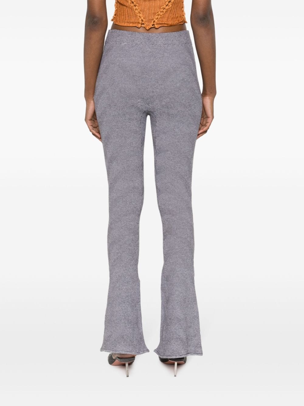 Tent mid-rise flared trousers - 4