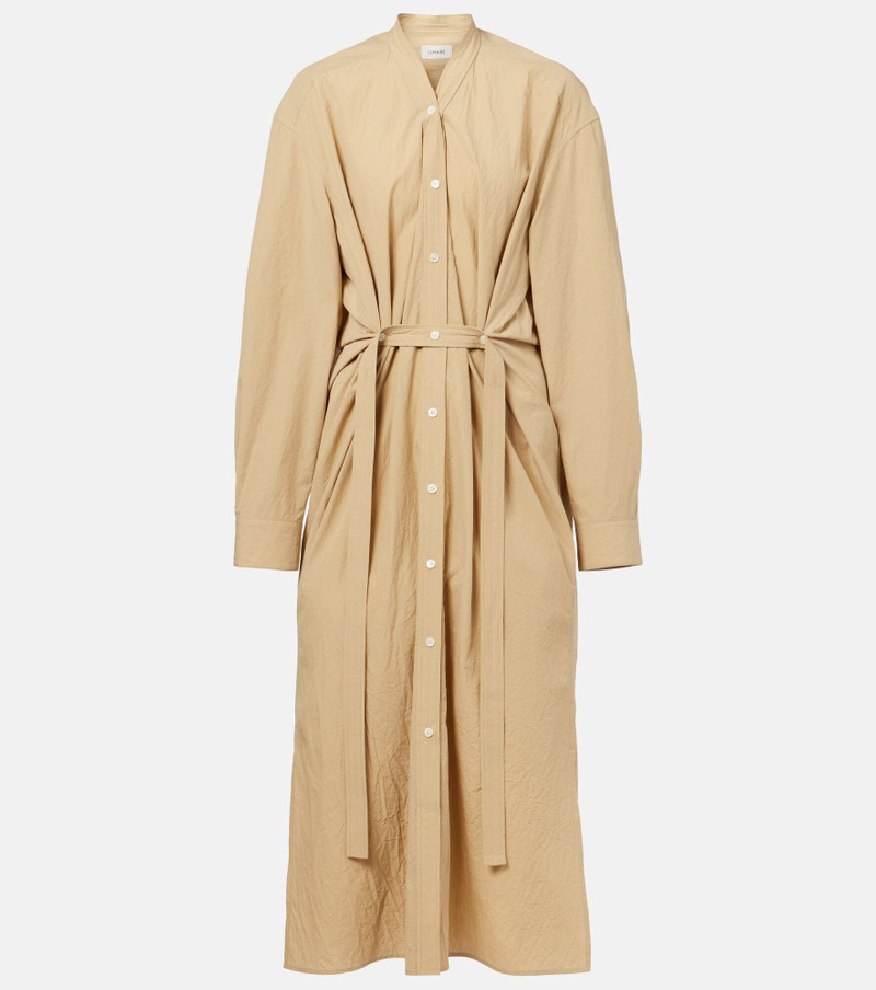 Belted cotton shirt dress 1