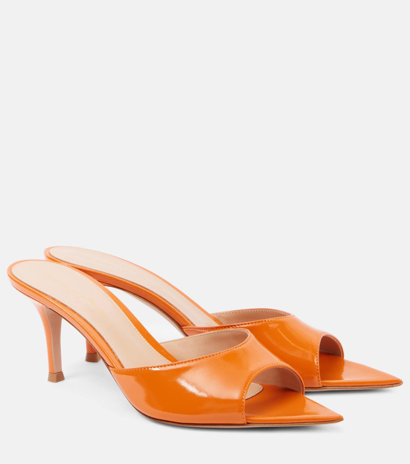 Patent leather mules - 1