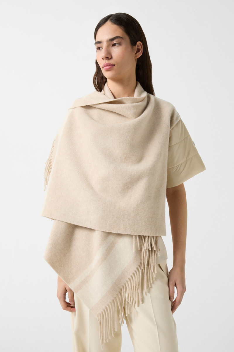 Nica Poncho jacket in Sand 4