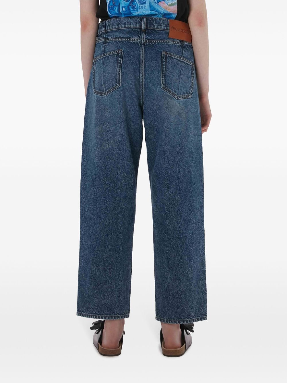 cropped straight-leg jeans - 4