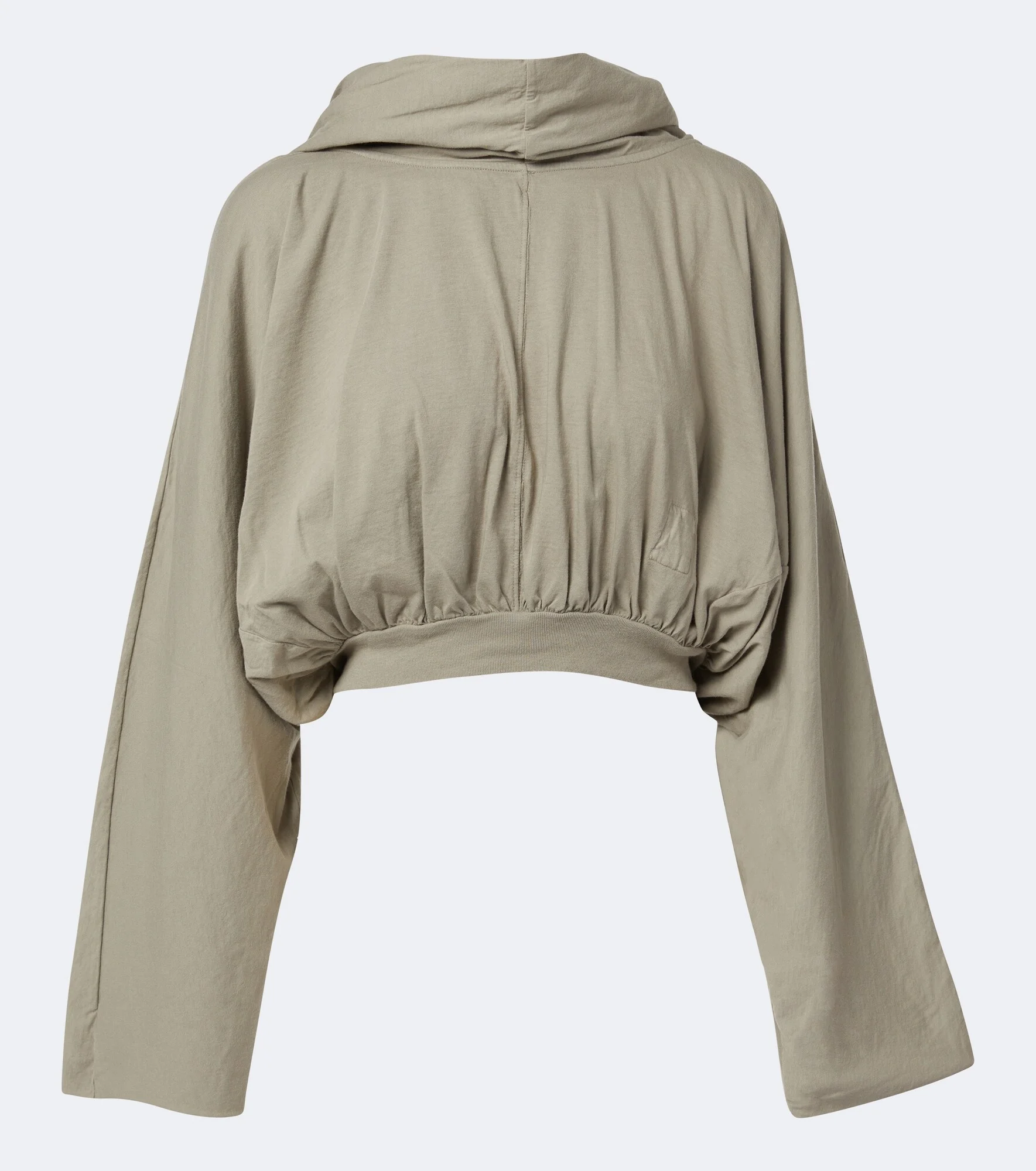 DRKSHDW cropped cotton jersey hoodie - 1