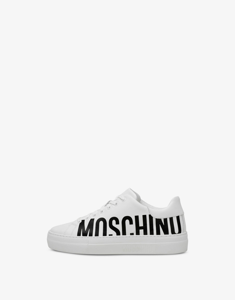LEATHER SNEAKERS WITH LOGO 2