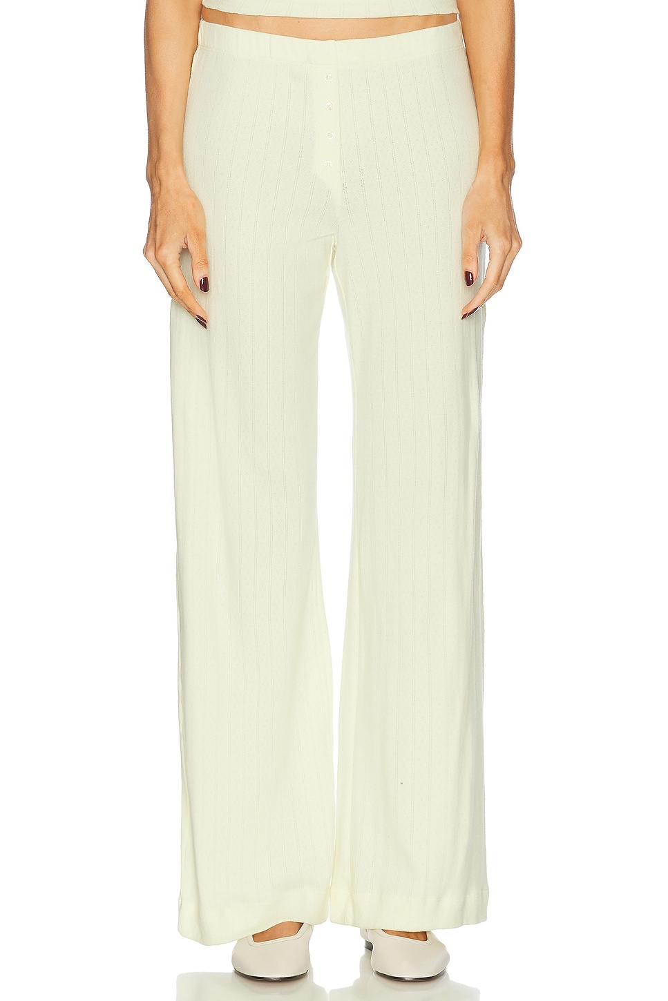 Pointelle Boxer Pant in Chapel - 1