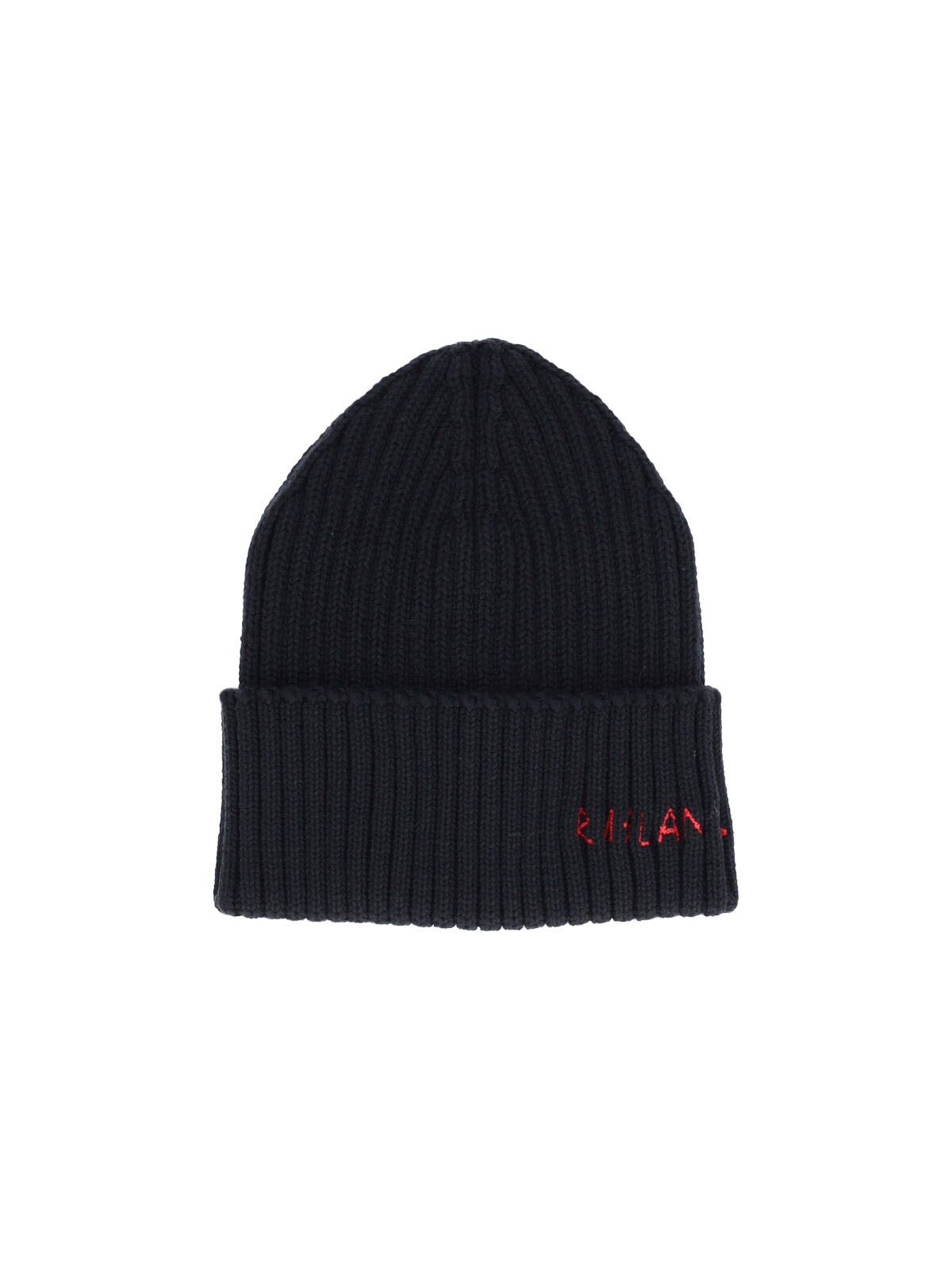 LOGO WOOL BLEND BEANIE - 1