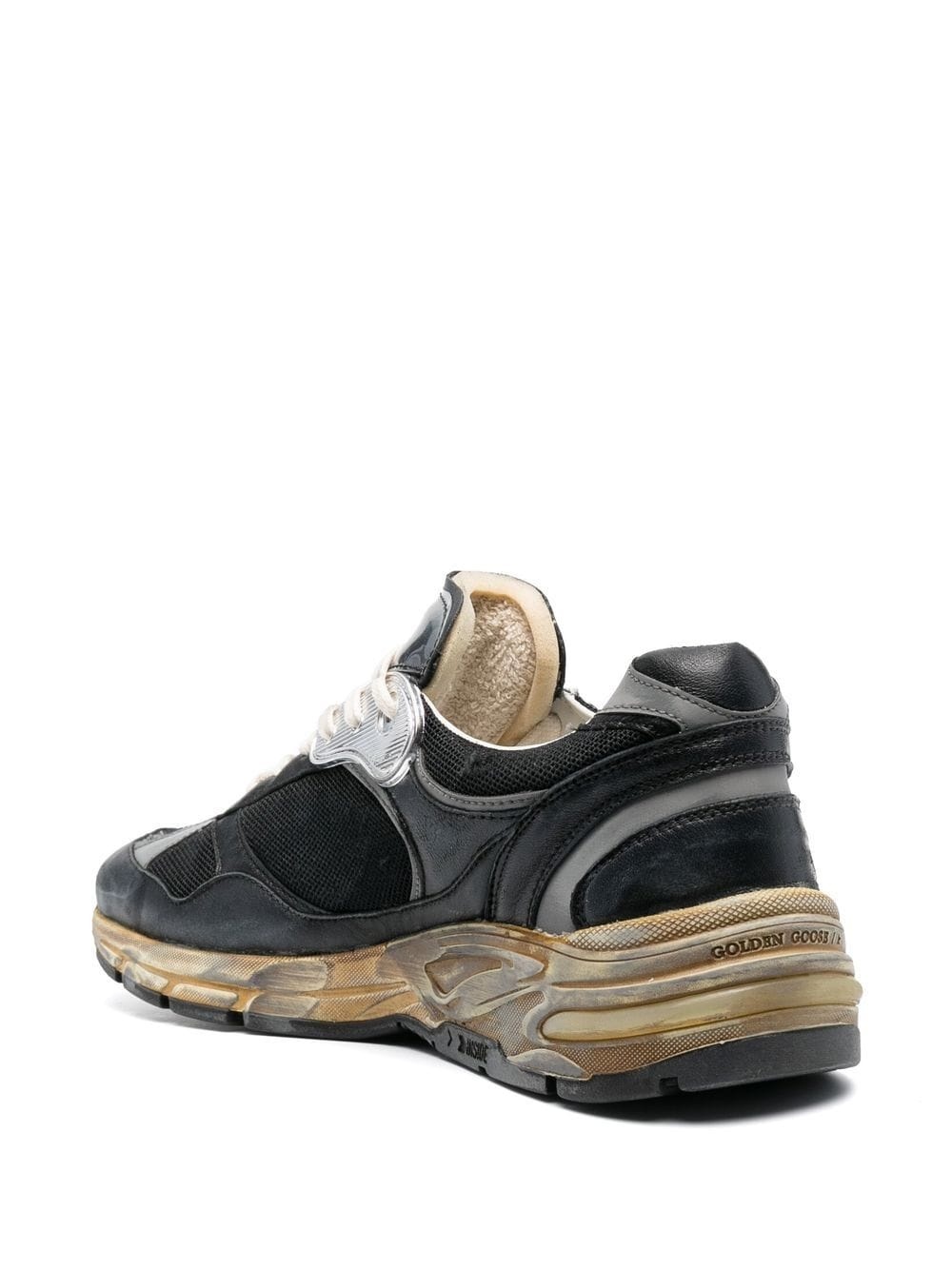 star-patch lace-up sneakers - 3