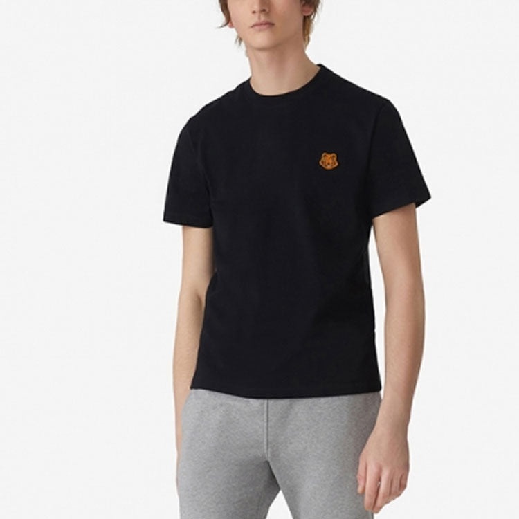 KENZO Small Tiger Head Pattern T-Shirt 'Black' FA65TS0034SJ-99 - 2