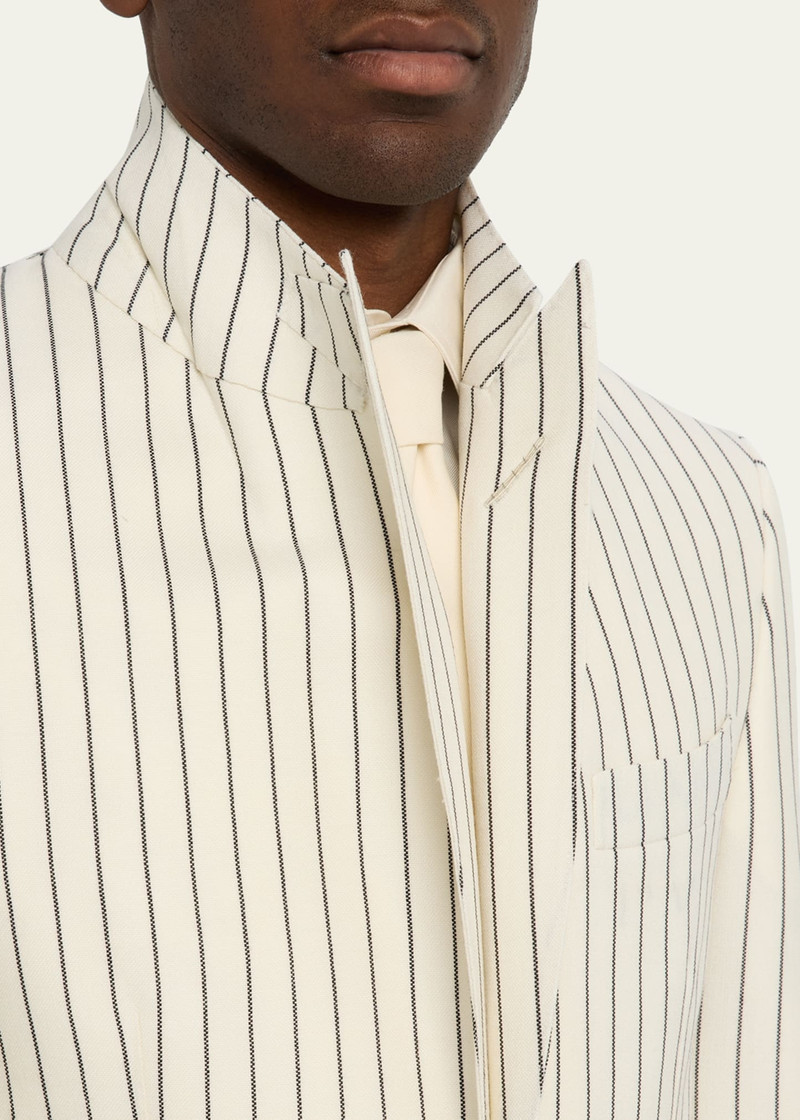 Men's Shelton Wool Pinstripe Suit 8