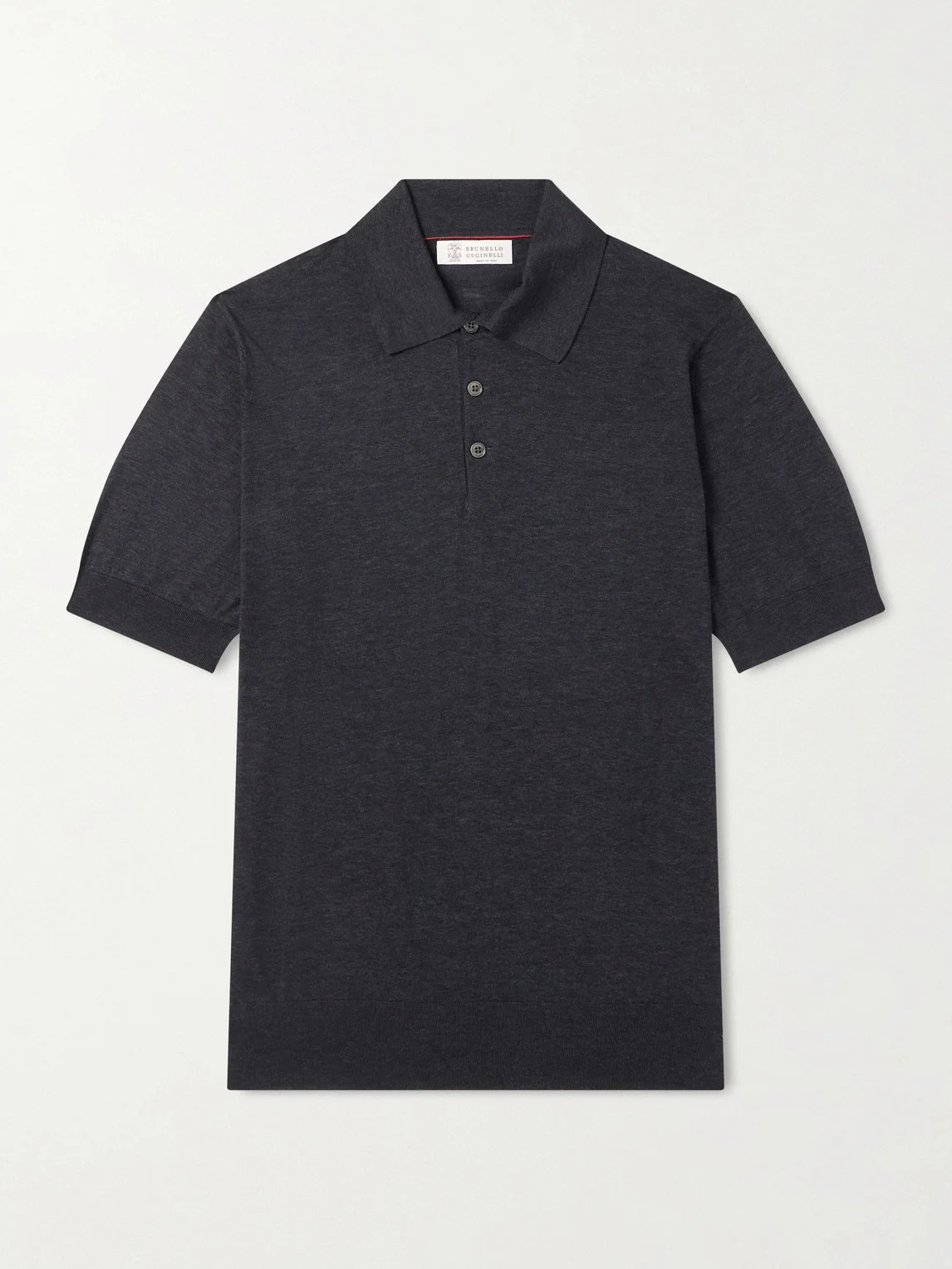 Slim-Fit Silk and Cotton-Blend Polo Shirt - 1
