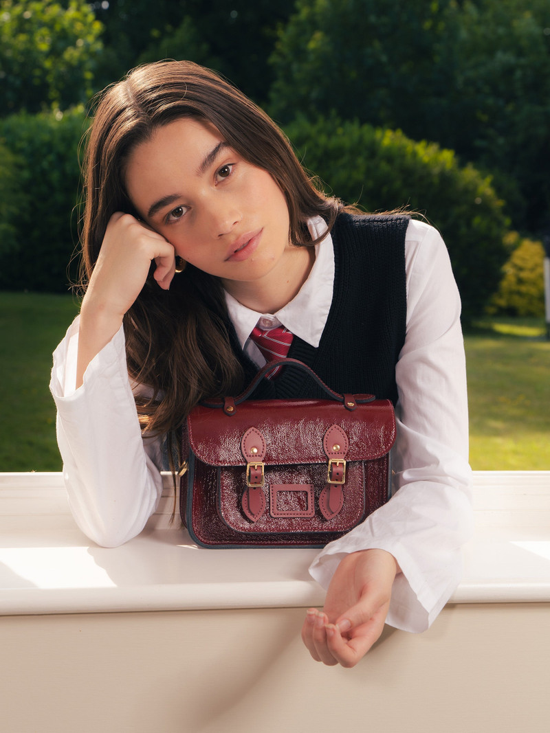The Mini - Oxblood Patent 3