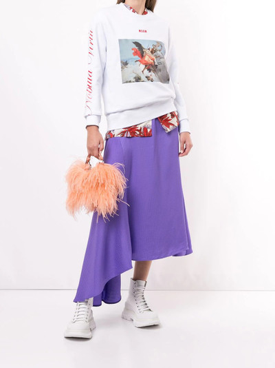 MSGM painting print sweatshirt outlook