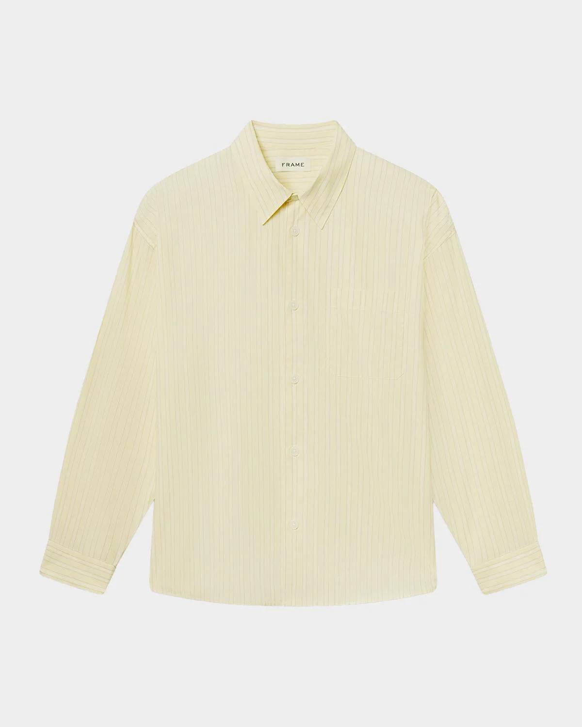Men's Pyjama Cotton Stripe Button-Down Shirt - 1
