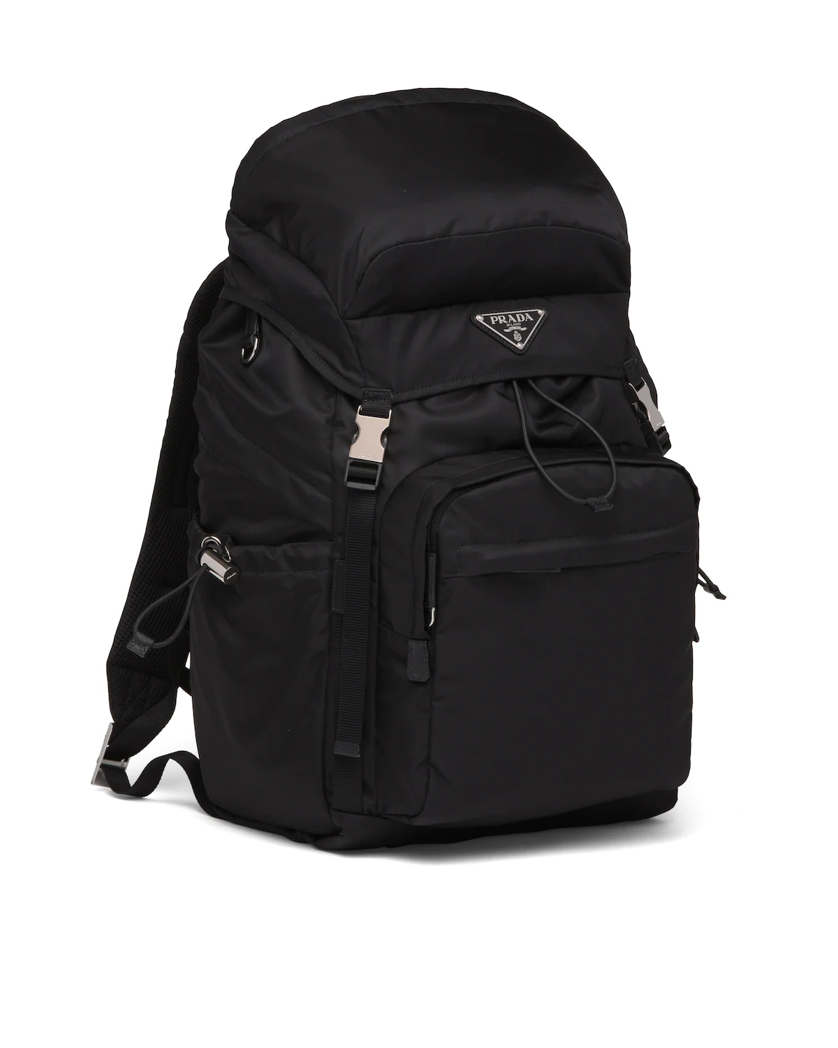 Re-Nylon and Saffiano leather backpack - 3