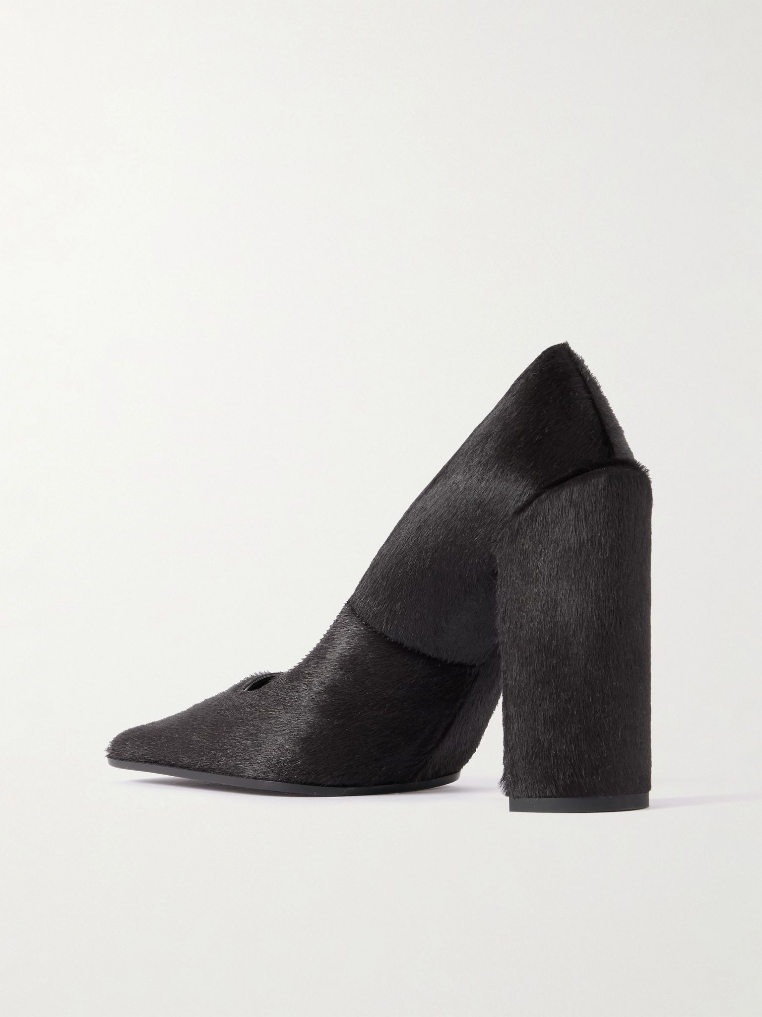90 calf hair pumps Dark brown - 3