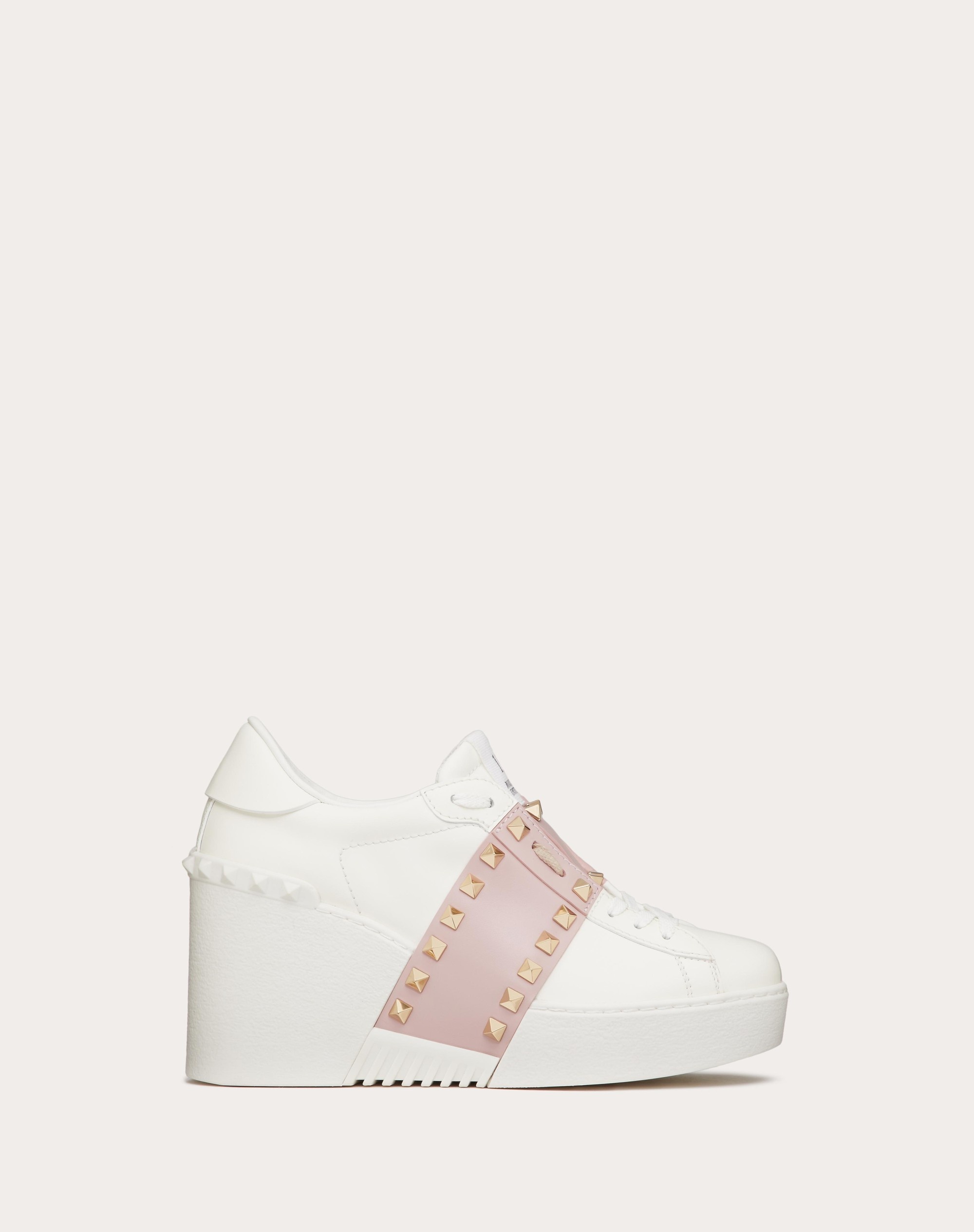 OPEN DISCO WEDGE SNEAKER IN CALFSKIN 85 MM - 1