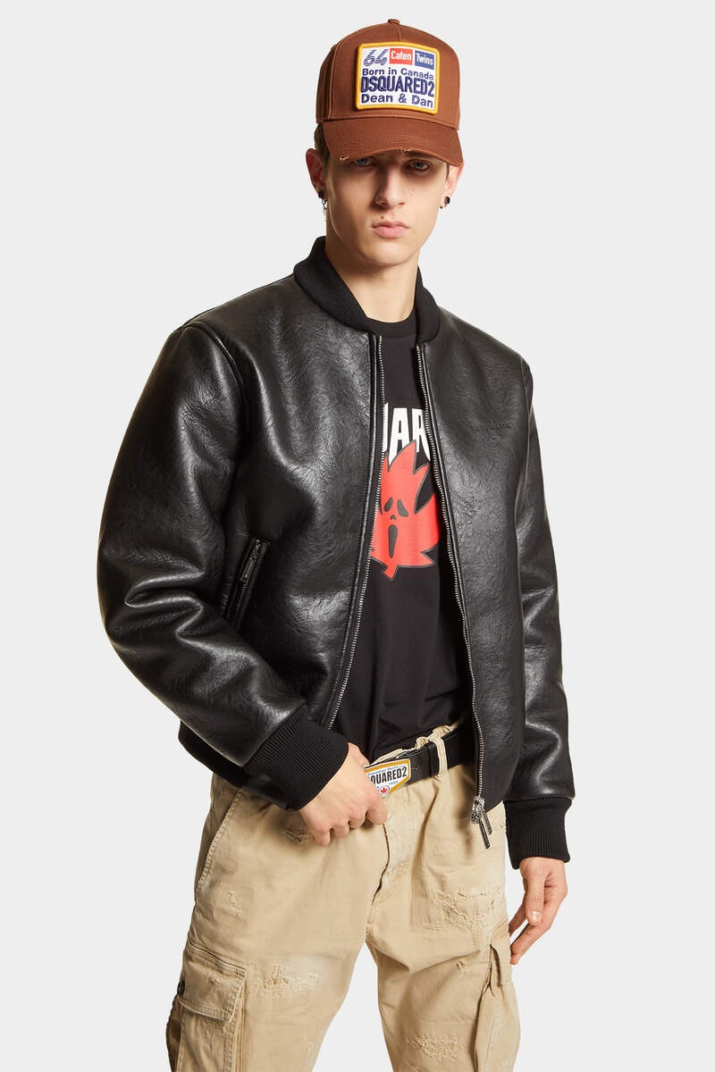 FAUX SHEARLING BOMBER - 3
