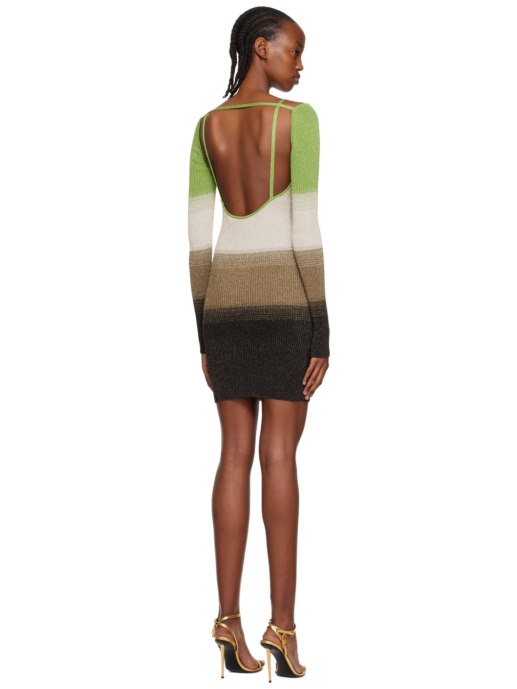 Green Degradé Minidress - 3