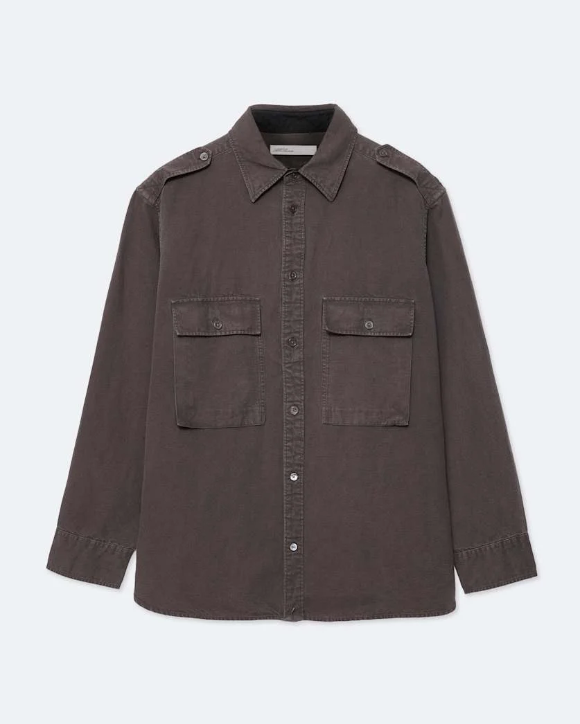 HART OVERSIZED COTTON-LINEN BLEND SHIRT - 1