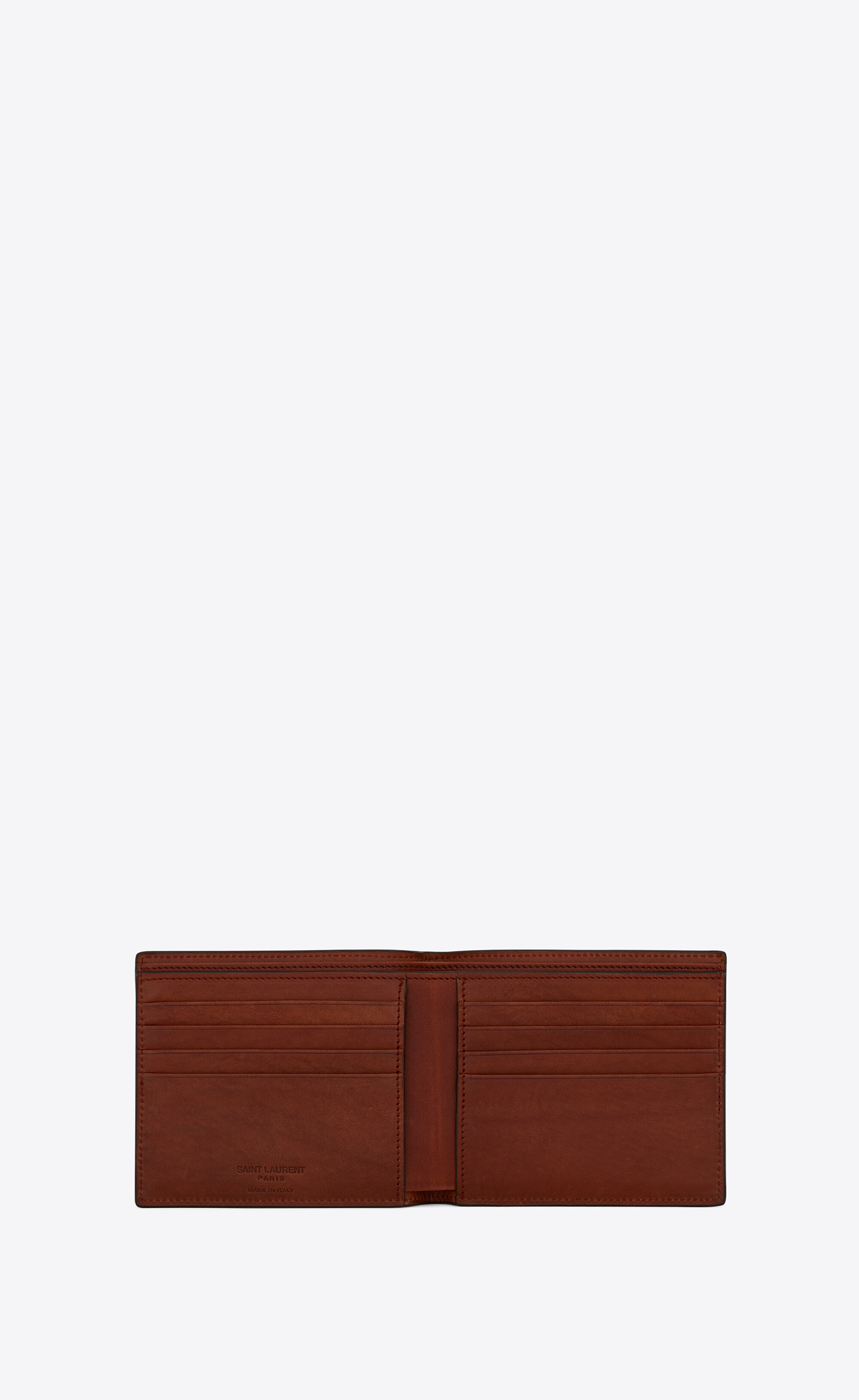 le monogramme east/west wallet in saint laurent monogram canvas - 3