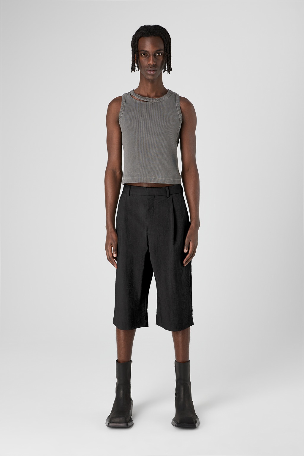 Black Technical Suit Shorts - 2