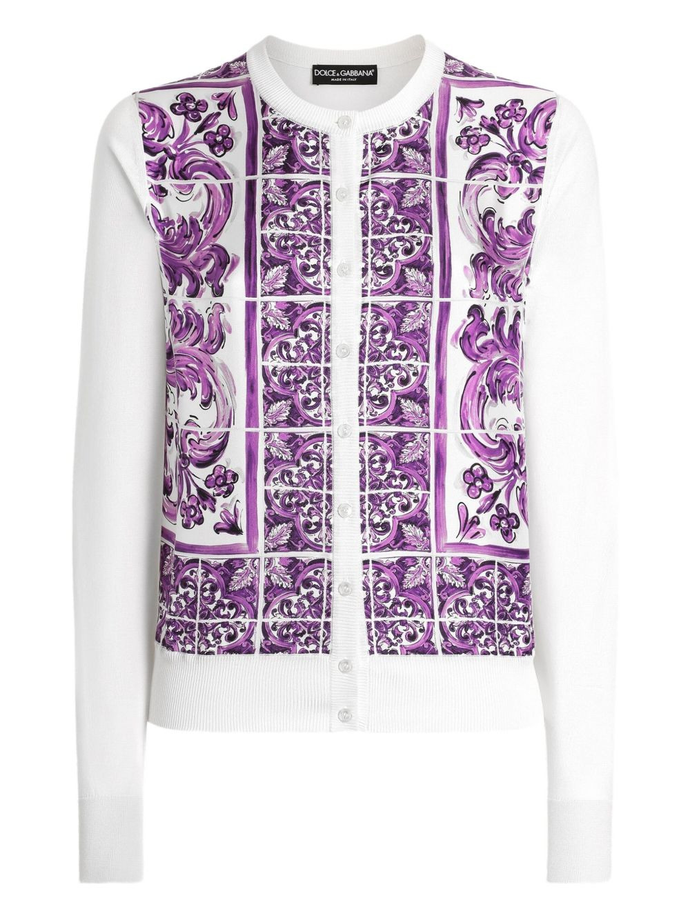 Dolce & Gabbana majolica print cardigan - 1