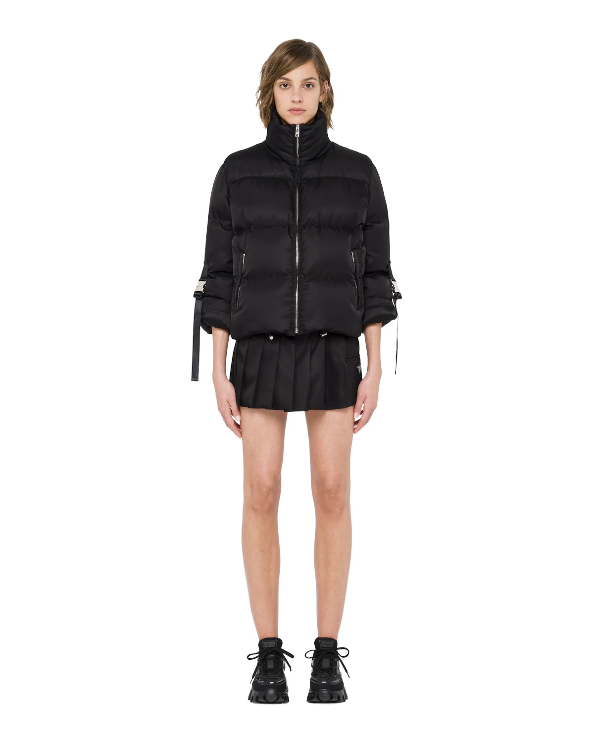 Re-Nylon gabardine puffer jacket - 2